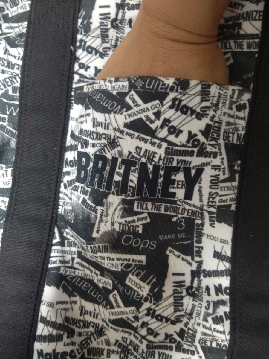 Britney Sqears ブリトニー スピアーズ トートバッグ + タッセル