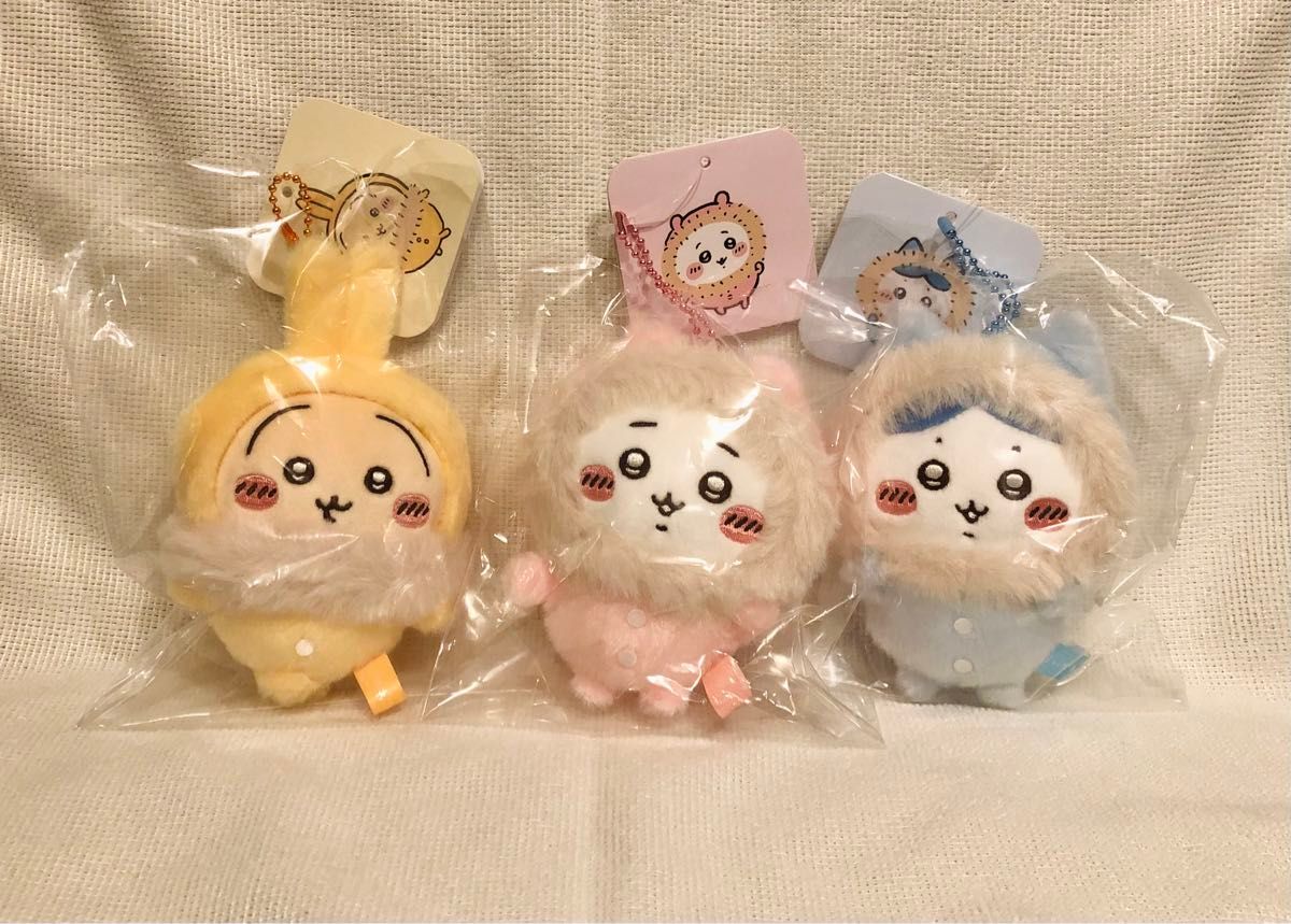 フッサフッサなパジャママスコット ちいかわ ハチワレ うさぎ 3 フッサフッサなパジャママスコット ちいかわ ハチワレ うさぎ 3