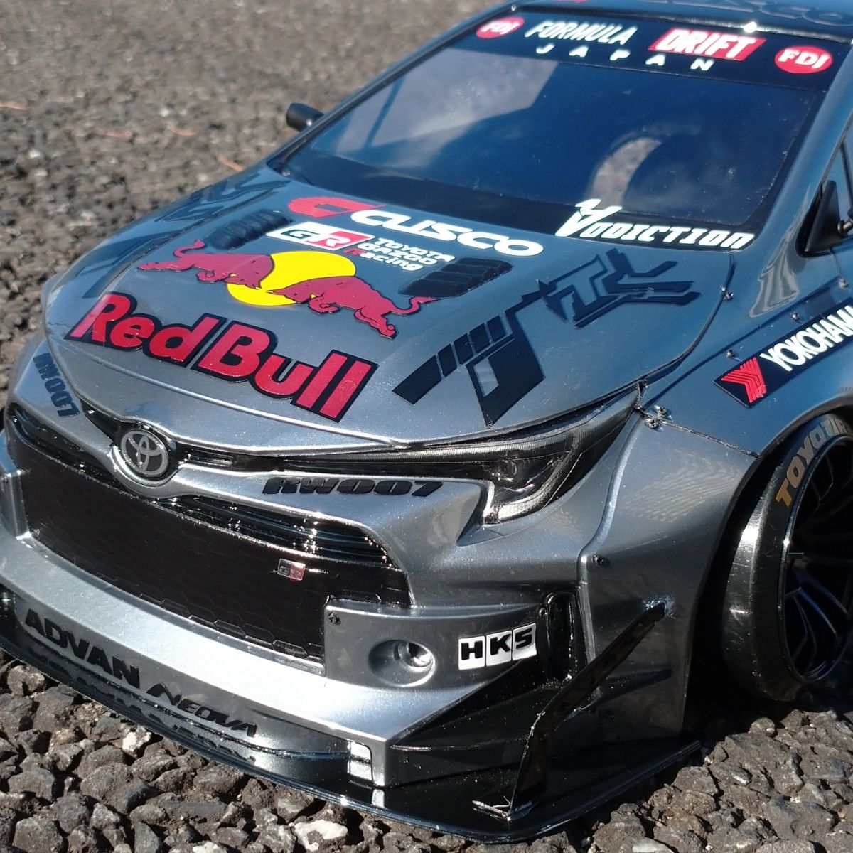 アディクション GR COROLLA ラジコン ボディ 用カッティング アディクション GR COROLLA ラジコン ボディ 用カッティング
