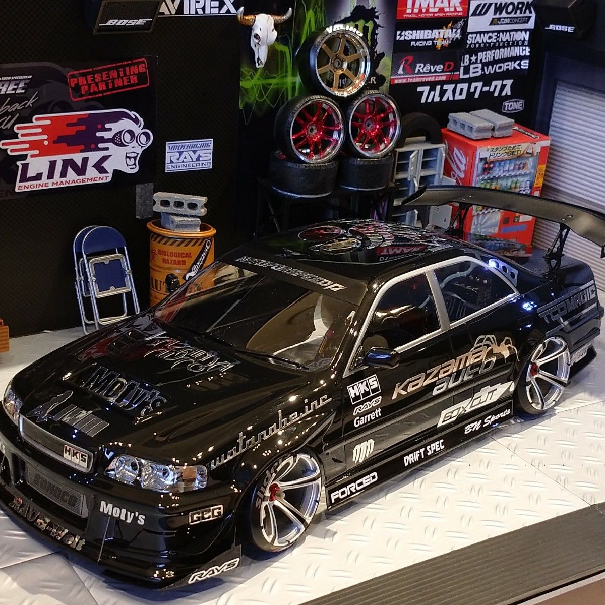 KAZAMA AUTO Motys JZX100 ラジコン ボディ カッティング KAZAMA AUTO Motys JZX100 ラジコン ボディ カッティング