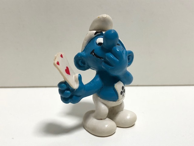  limited time large price decline! [ Smurf figure ] SMURF Vintage playing cards / SCHLEICHshulaihiSMURF VINTAGE PVC FIGURE V6-41-50