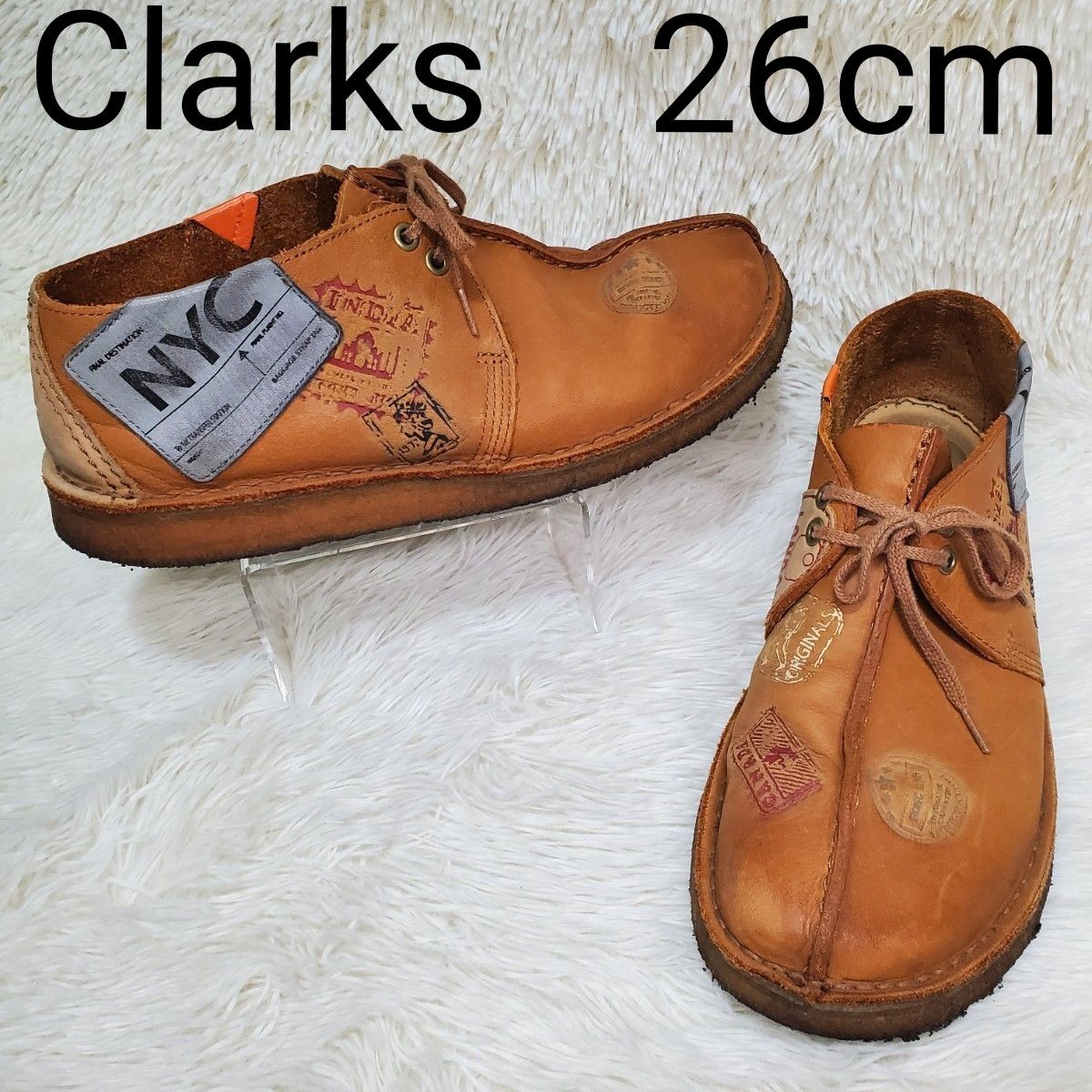 Clarks クラークス デザートトレック レザー ブーツ ブラウン Clarks クラークス デザートトレック レザー ブーツ ブラウン