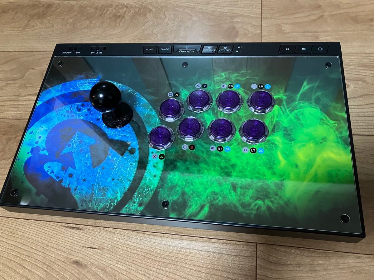 極美品】GameSir C2 アケコン 【GamerFingerボタン換装済 極美品】GameSir C2 アケコン 【GamerFingerボタン換装済