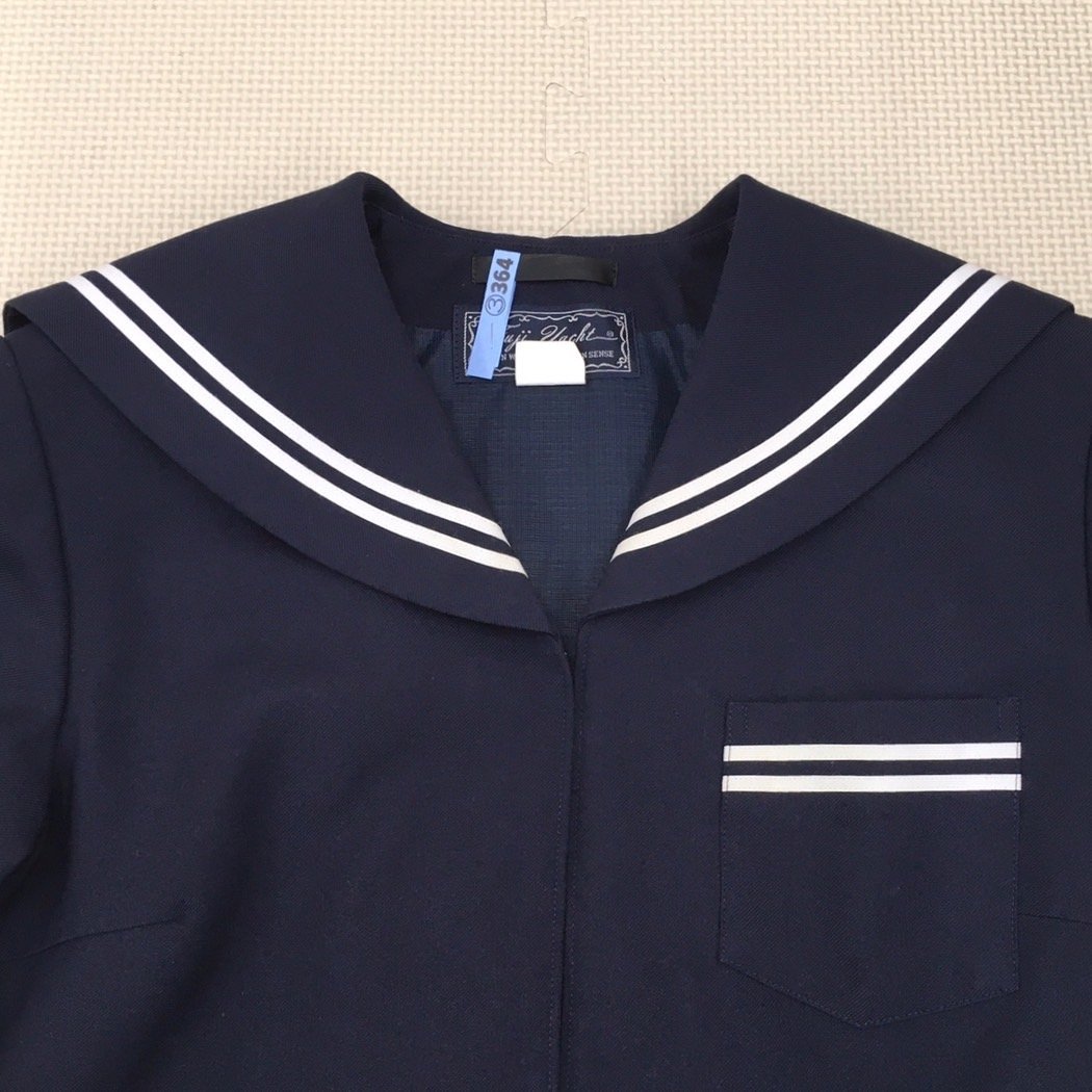 AS675-2(中古)青森県 つがる市立柏中学校 セーラー服 上下3点 AS675-2(中古)青森県 つがる市立柏中学校 セーラー服 上下3点