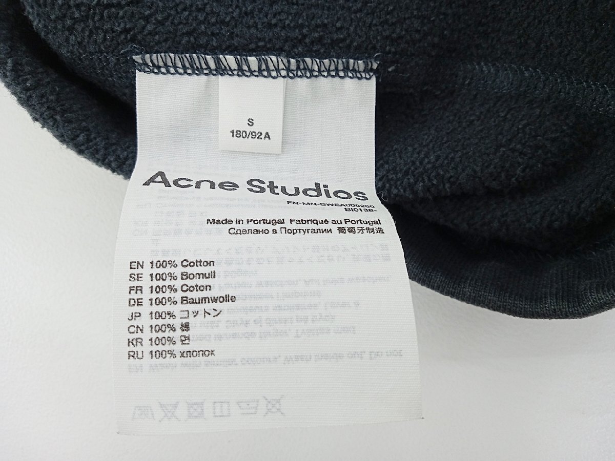 [12B-611-054-1] Acne Studios Acne s Today oz Logo sweat size S black used 