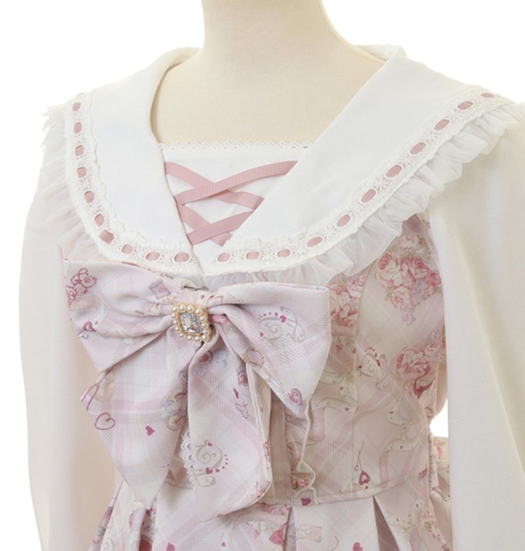 新品 正規品 LIZ LISA リズリサ Sewing Bear柄セットアップ 上下 新品 正規品 LIZ LISA リズリサ Sewing Bear柄セットアップ 上下