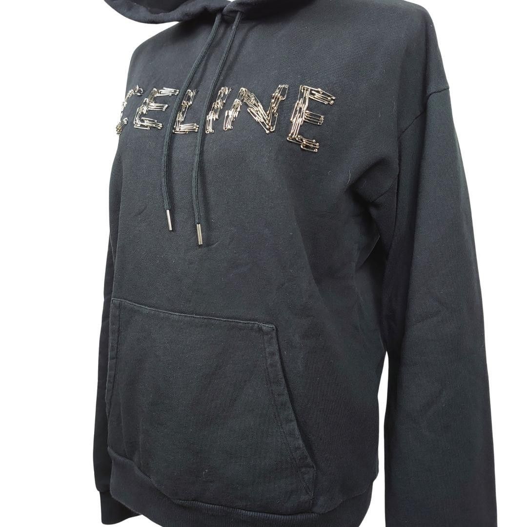 CELINE by Hedi Slimane 安全ピン ロゴ パーカー 黒 XS|Yahoo CELINE by Hedi Slimane 安全ピン ロゴ パーカー 黒 XS|Yahoo