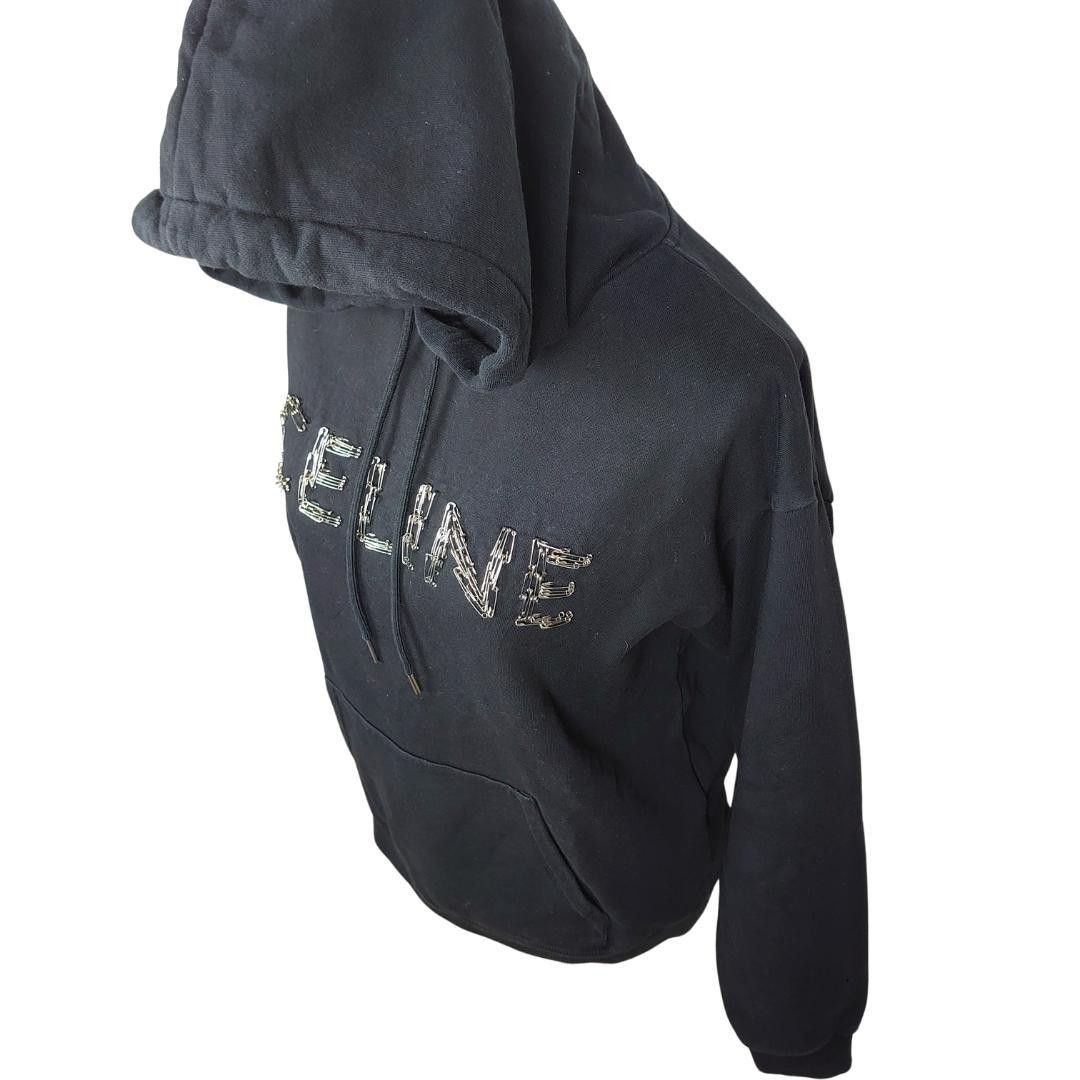 CELINE by Hedi Slimane 安全ピン ロゴ パーカー 黒 XS|Yahoo CELINE by Hedi Slimane 安全ピン ロゴ パーカー 黒 XS|Yahoo