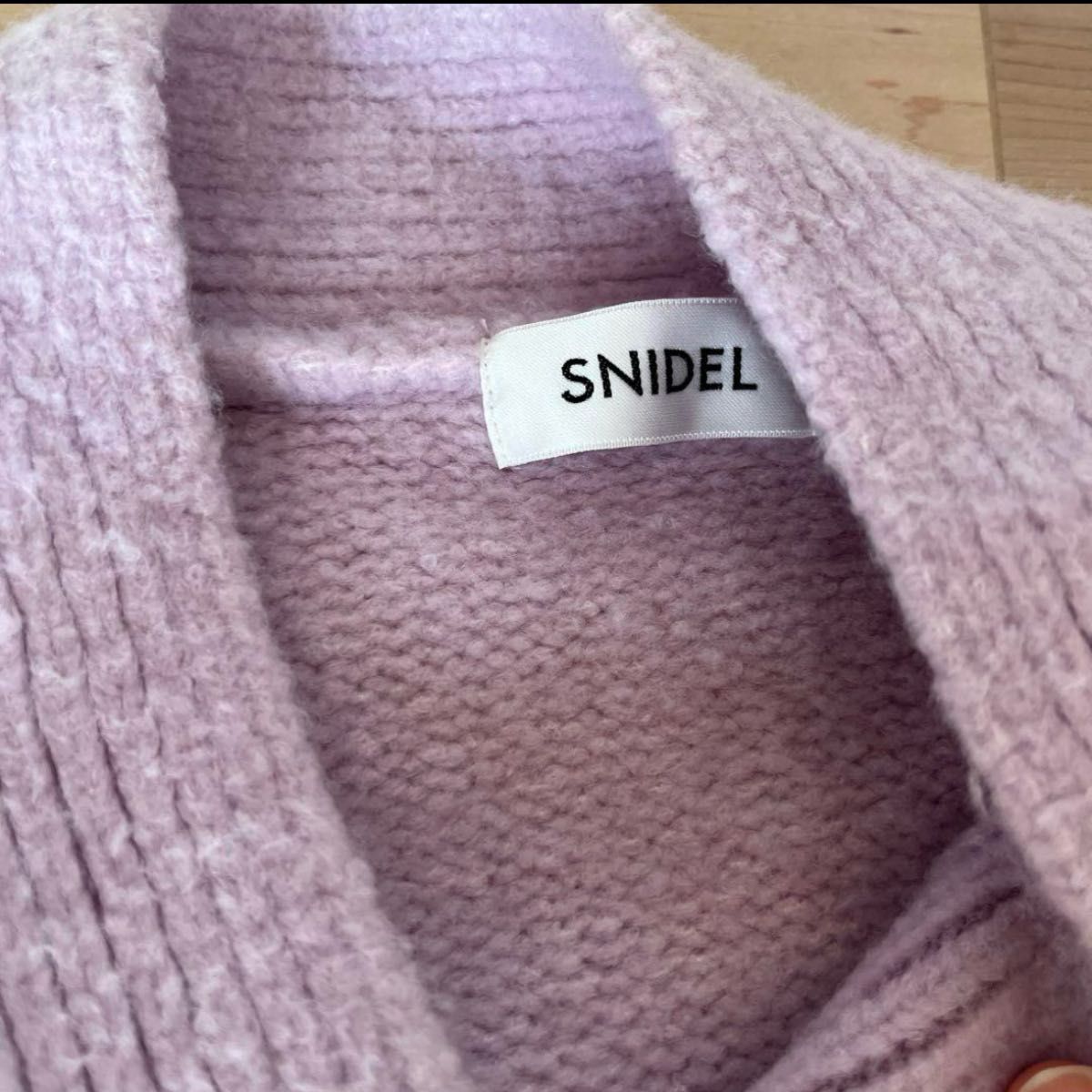 SNIDEL ラクーンローゲージカーディガン/LAV/F ニット 長袖 SNIDEL ラクーンローゲージカーディガン/LAV/F ニット 長袖