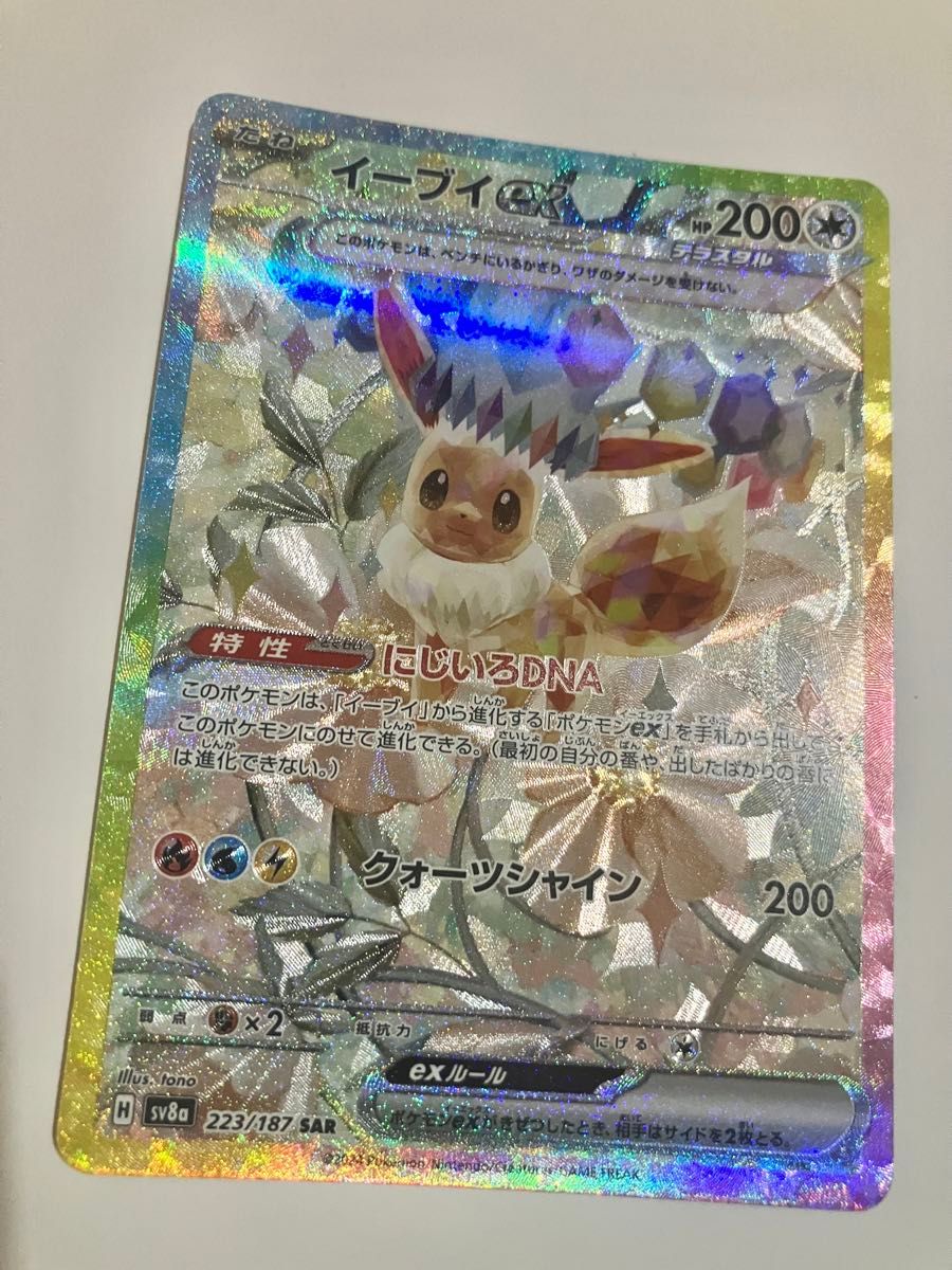 美品 ポケモンカード テラスタルフェスex ブイズ SAR 9枚セット 美品 ポケモンカード テラスタルフェスex ブイズ SAR 9枚セット