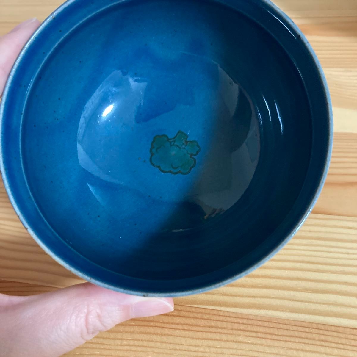 青いドラゴン模様 蓋付き茶碗 京焼? 陶玉? 2個ニューあります お茶碗 2つセット ピンク 青 目玉焼き ペア イラスト 河童橋