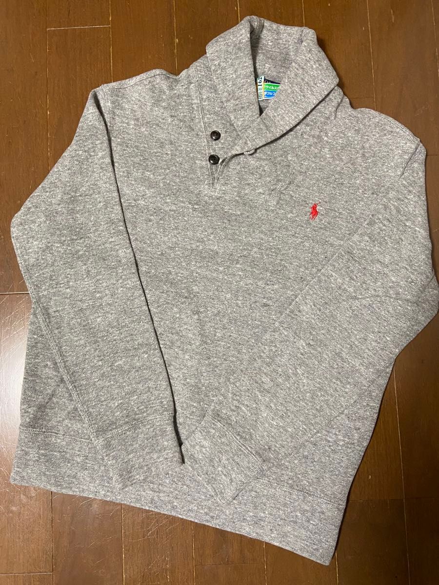最終お値下げ ポロ ラルフローレン 襟付き ニット グレー M 最終お値下げ ポロ ラルフローレン 襟付き ニット グレー M