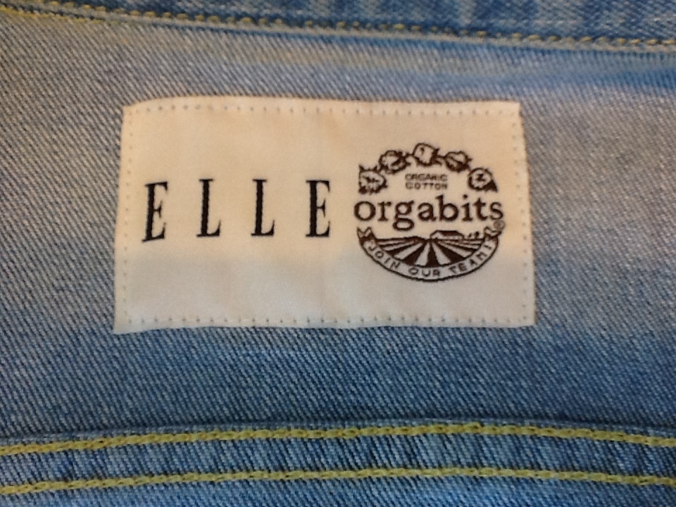  прекрасный товар ELLE orgabits Denim G Jean органический хлопок 38 M размер соответствует 