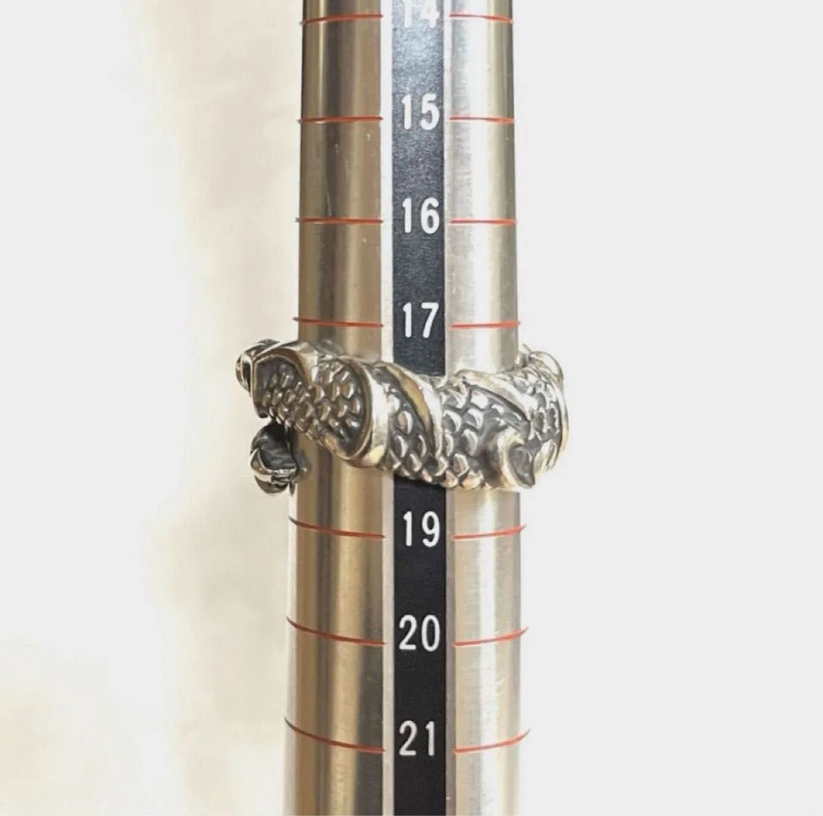BIZARREビザール 龍 リリーモチーフ 925 SILVERリング 約18号 BIZARREビザール 龍 リリーモチーフ 925 SILVERリング 約18号