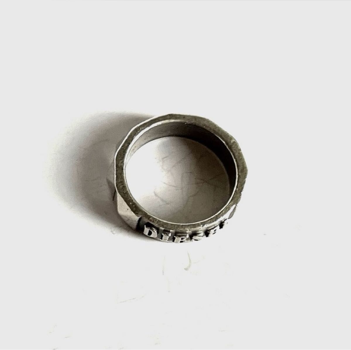 DIESELディーゼル ロゴ スタッズ925 SILVERリング ヴィンテージ DIESELディーゼル ロゴ スタッズ925 SILVERリング ヴィンテージ