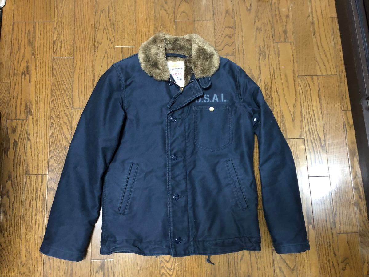 ALPHA Lee STORM RIDER N-1 デッキジャケット Lサイズ ネイビー ALPHA Lee STORM RIDER N-1 デッキジャケット Lサイズ ネイビー