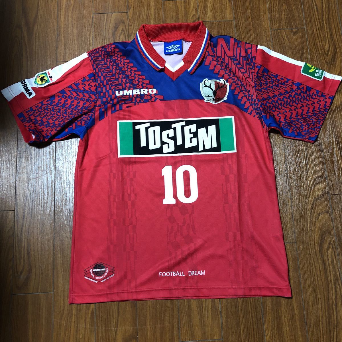 ヤフオク 鹿島アントラーズ 97年 ユニフォーム 10番 ビ ヤフオク 鹿島アントラーズ 97年 ユニフォーム 10番 ビ