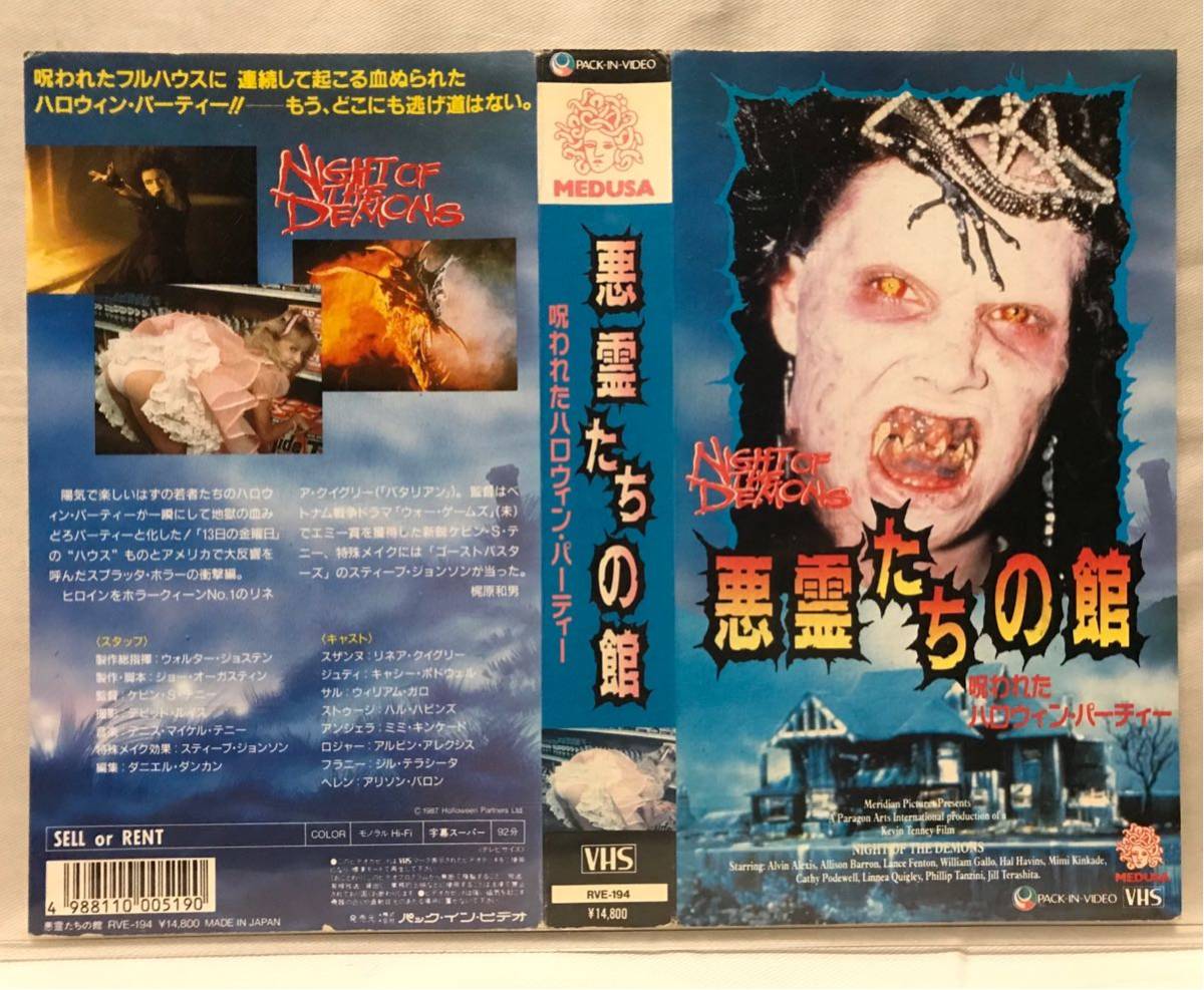 VHS【悪霊たちの館 呪われたハロウィンパーティー】未DVD化!/スプラッターホラー_画像1