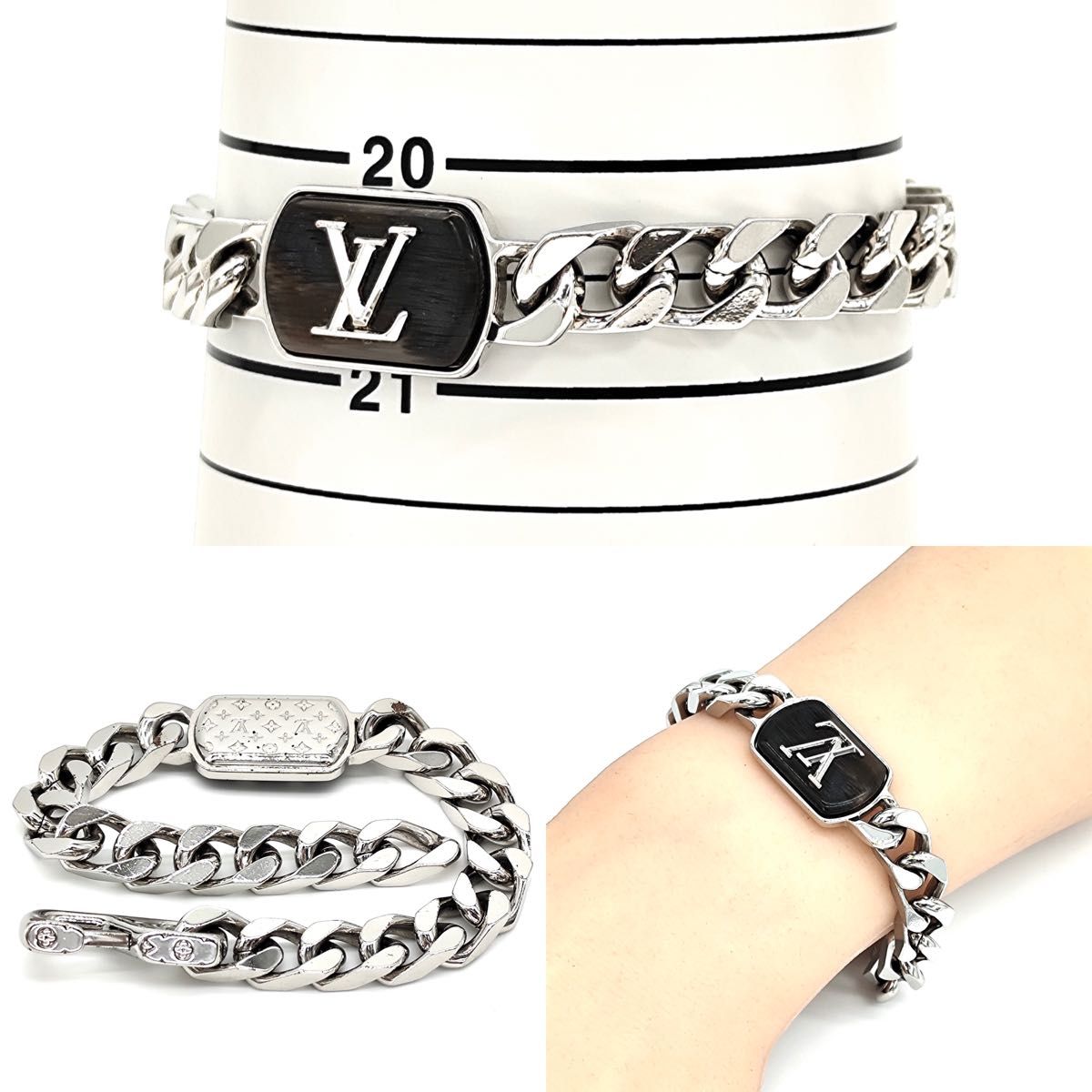 ルイヴィトン M0088 ブラスレ LV シェイズ ブレスレット L 全長 ルイヴィトン M0088 ブラスレ LV シェイズ ブレスレット L 全長
