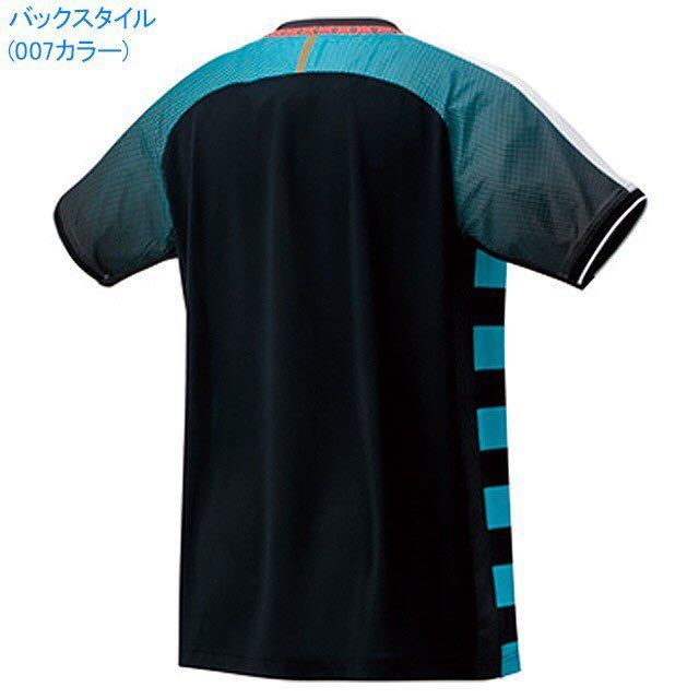 【10274(007) S】YONEX(ヨネックス) メンズゲームシャツ ブラック サイズS バドミントン テニス ユニフォーム_画像2
