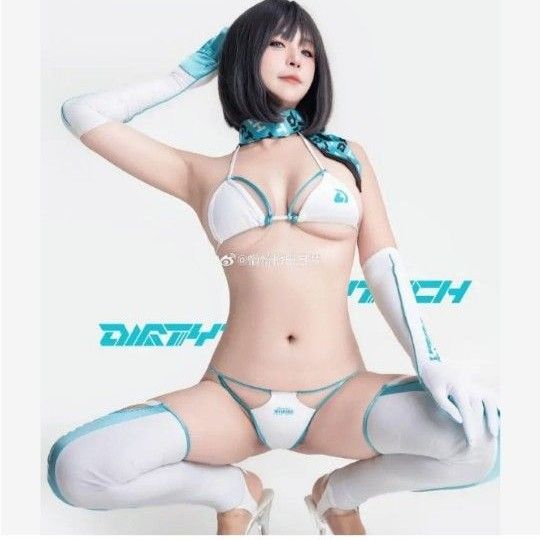 Dirty Tech サイバーガール ホワイト 4点セット