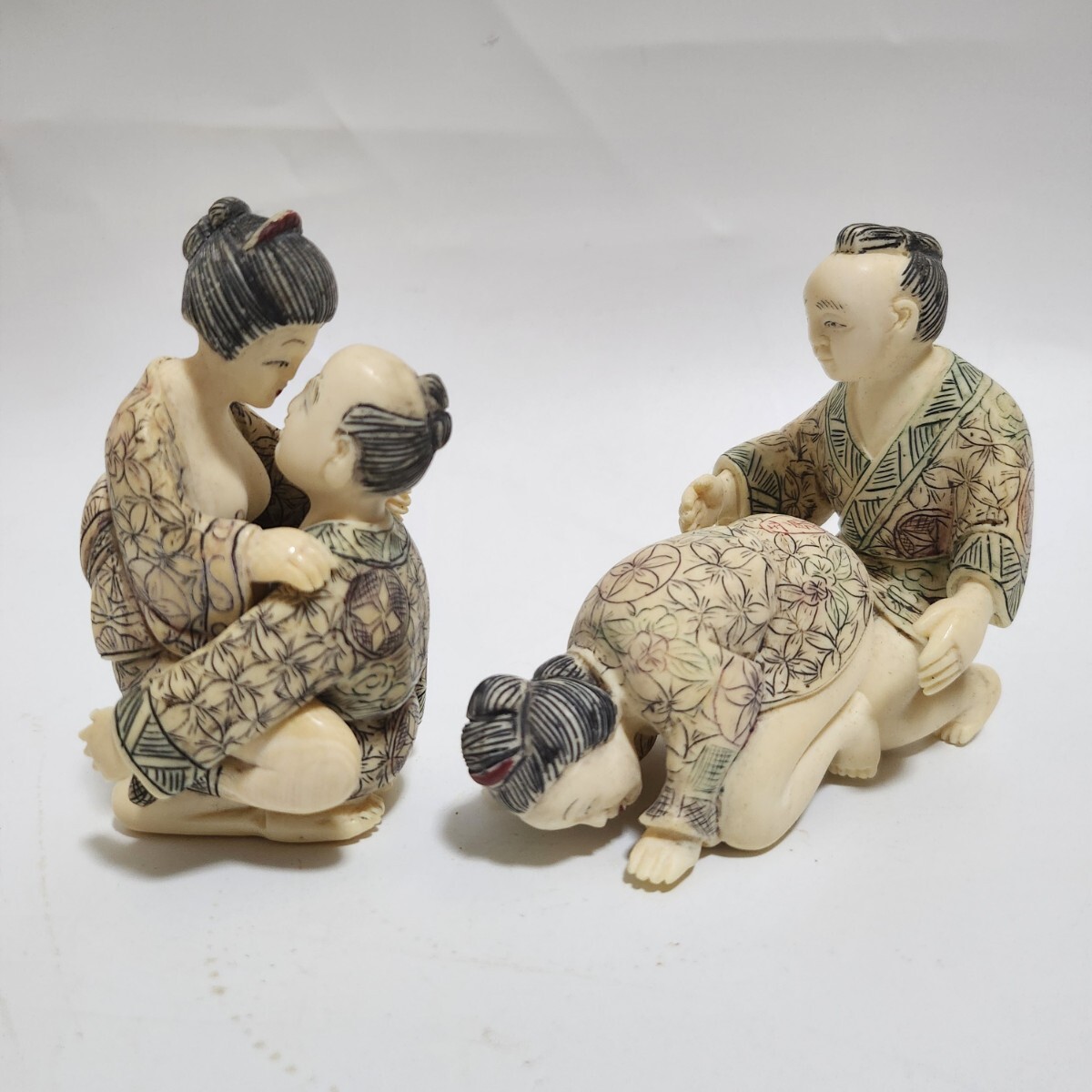 春画根付置物 銘無し |美術品 春画根付置物 銘無し |美術品