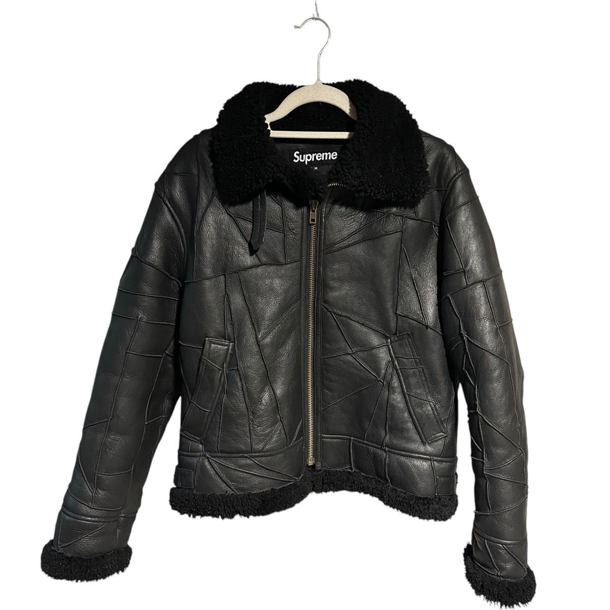 Supreme Patchwork Shearling B-3 Jacket シュプリーム ムートン Supreme Patchwork Shearling B-3 Jacket シュプリーム ムートン