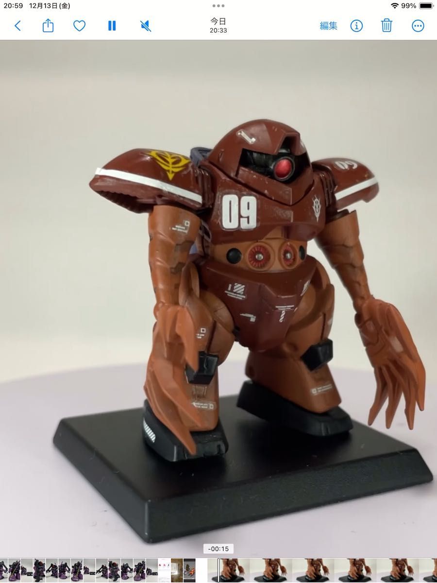 ガンダムコンバージ エアブラシ フラットクリア仕上げ ゴッグ