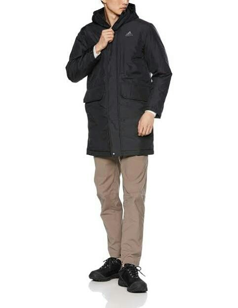 【新品】アディダス adidas メンズ ウインタージャケット LIGHT INSULATION COAT CZ0624 黒 Msize ベンチコート サッカー バスケ ブラック_画像5