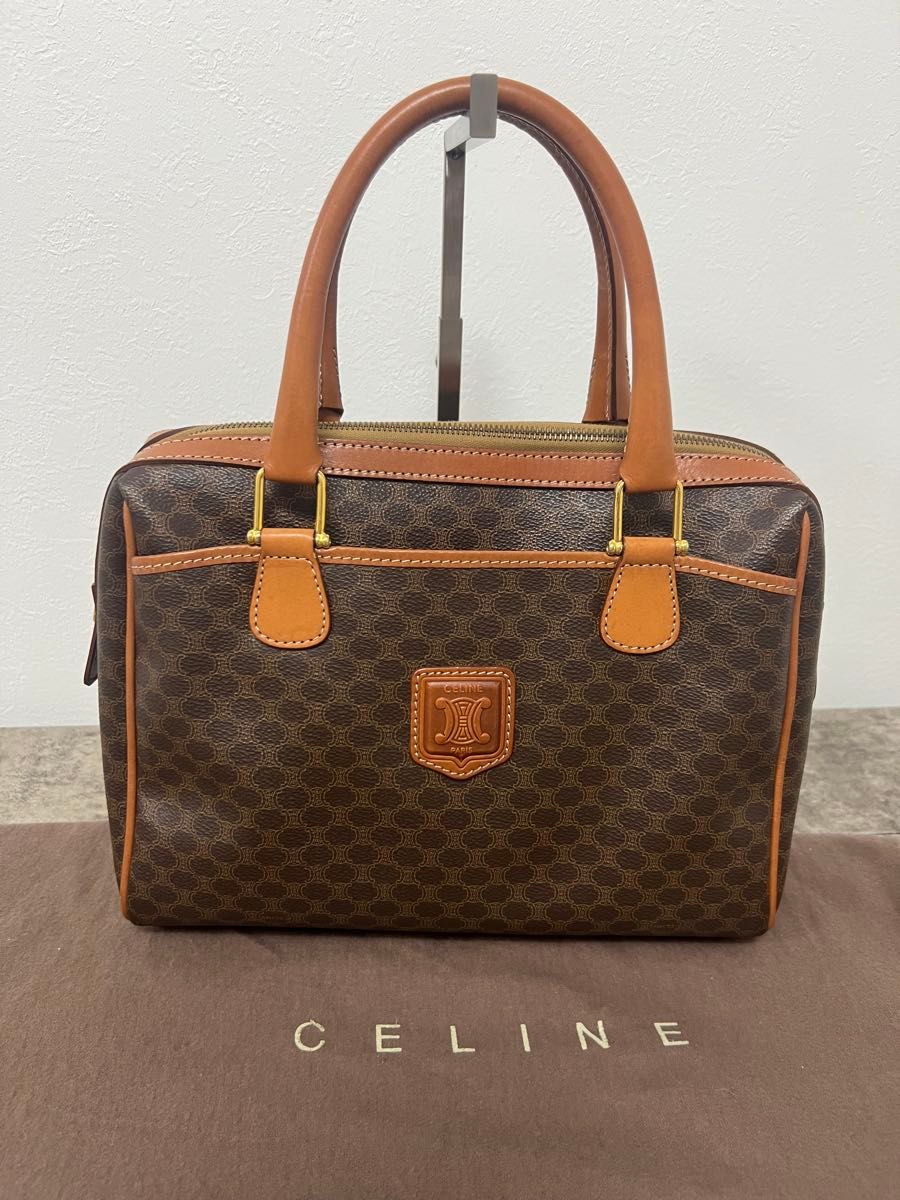 セリーヌ ヴィンテージバック 美品 ボストンバッグ CELINE ハンドバッグ マカダム柄 ミニボストン セリーヌ ヴィンテージバック 美品 ボストンバッグ CELINE ハンドバッグ マカダム柄 ミニボストン