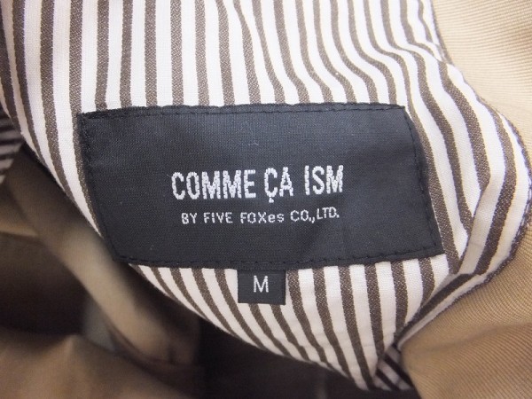 〈レターパック発送〉COMME CA ISM コムサイズ メンズ テーラードジャケット M ベージュ_画像2