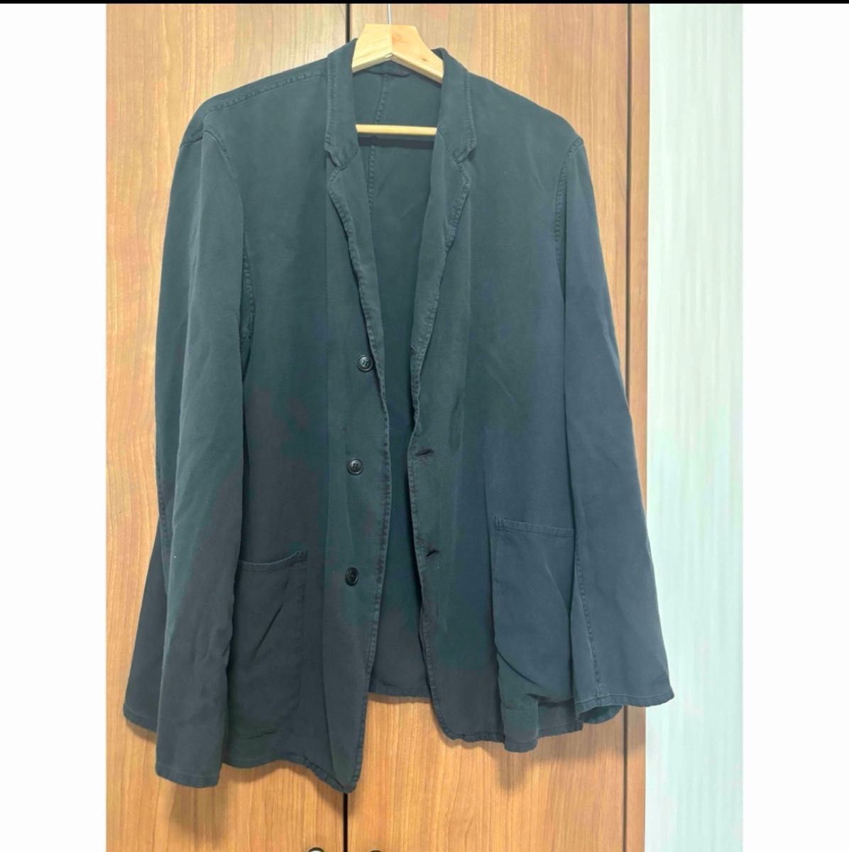 comoli 21AW シルクネル セットアップ Fade Navy 2|メンズ comoli 21AW シルクネル セットアップ Fade Navy 2|メンズ