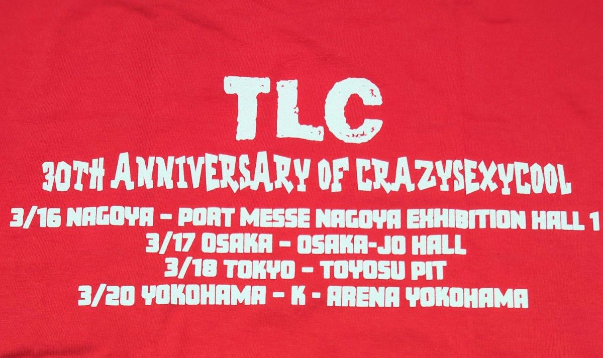 新品 TLC 2024 30周年記念 Tシャツ Lサイズ 新品 TLC 2024 30周年記念 Tシャツ Lサイズ|Yahoo!フリマ(旧
