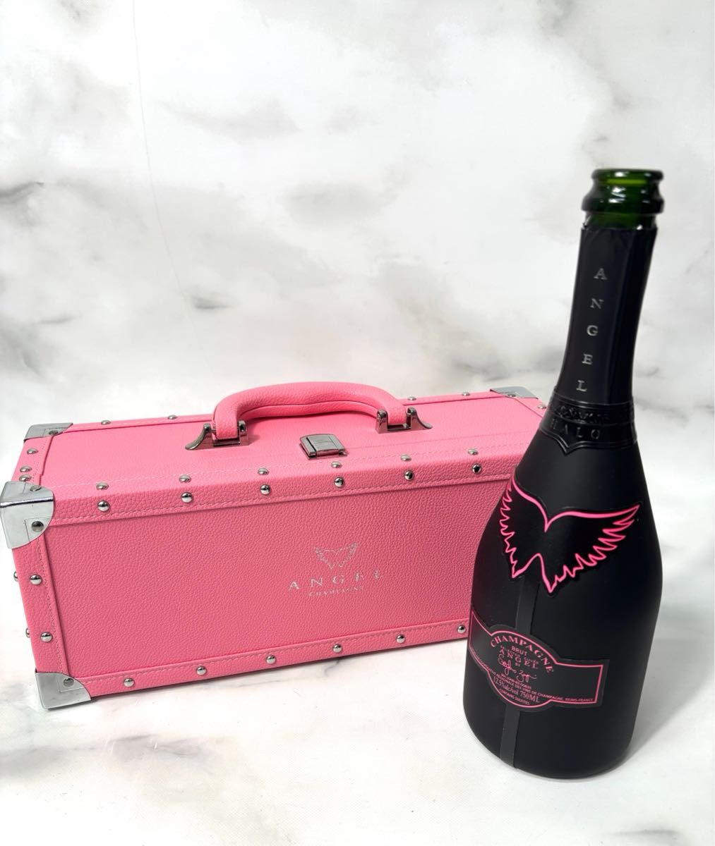 ANGEL エンジェル シャンパン 空箱 空き瓶3本セット 黒 ピンク 白 エンジェルシャンパン ピンク 空箱+空瓶 シャンパン ANGEL