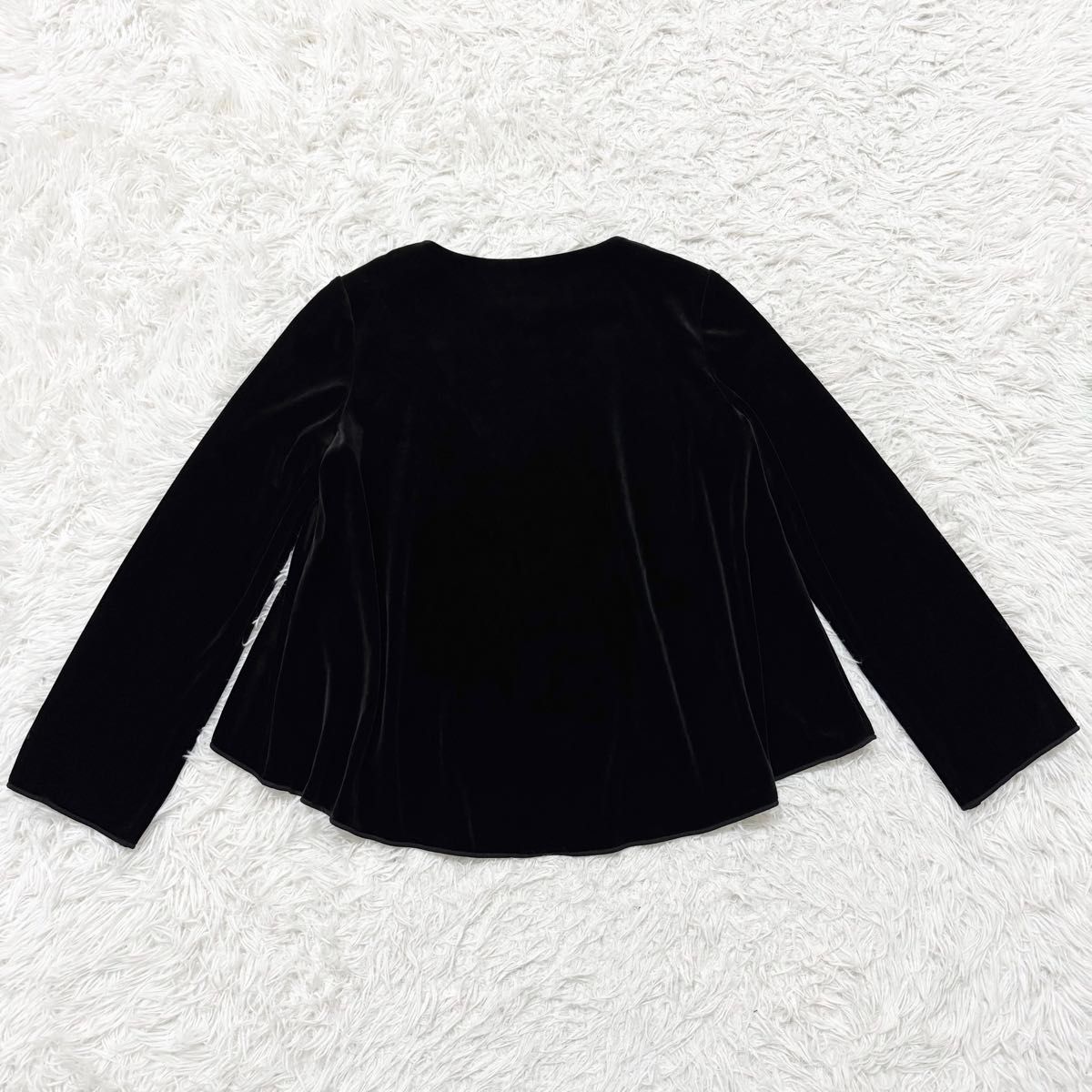 VELOUR NOIR by FOXEY NEW YORK ベロアノアールフォクシーニューヨーク ベロアジャケット ノーカラー VELOUR NOIR by FOXEY NEW YORK ベロアノアールフォクシーニューヨーク ベロアジャケット ノーカラー