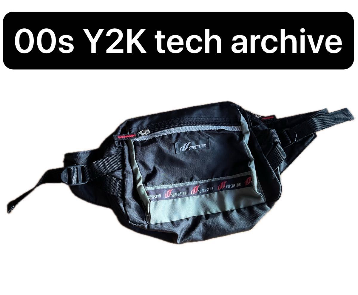 00s Y2K テック ワンショルダーバッグ ボディバッグ ウエスト 00s Y2K テック ワンショルダーバッグ ボディバッグ ウエスト