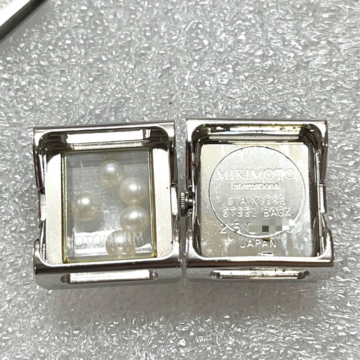 稼働 MIKIMOTO 時計 二重巻 ツーケース 本真珠 ミキモト パール 稼働 MIKIMOTO 時計 二重巻 ツーケース 本真珠 ミキモト パール
