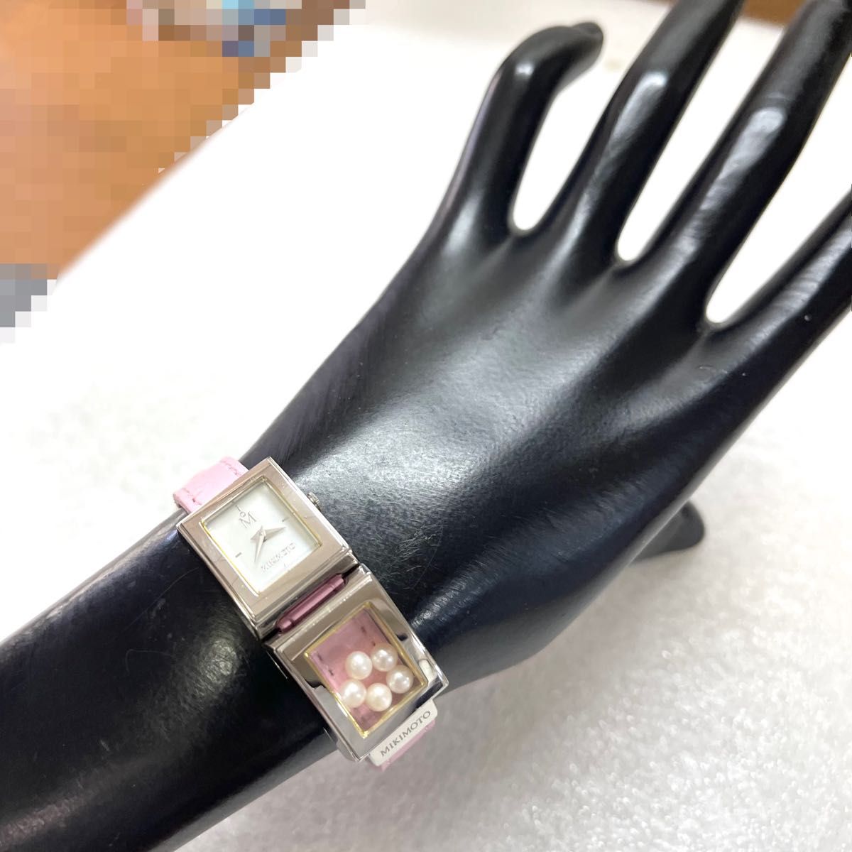 稼働 MIKIMOTO 時計 二重巻 ツーケース 本真珠 ミキモト パール 稼働 MIKIMOTO 時計 二重巻 ツーケース 本真珠 ミキモト パール