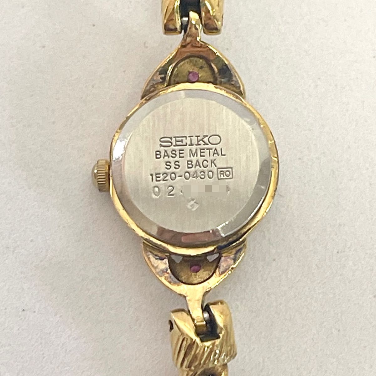 稼働 SEIKO レディース腕時計 天然ルビー ブレスウォッチ 稼働 SEIKO レディース腕時計 天然ルビー ブレスウォッチ
