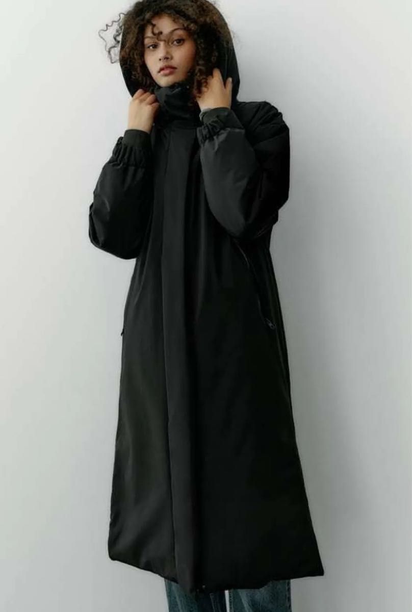 新品 ZARA ロングダウンコート XS ブラック 軽量 防水 ダウン 新品 ZARA ロングダウンコート XS ブラック 軽量 防水 ダウン