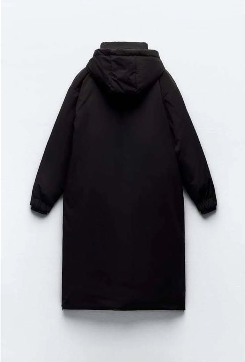 新品 ZARA ロングダウンコート XS ブラック 軽量 防水 ダウン 新品 ZARA ロングダウンコート XS ブラック 軽量 防水 ダウン