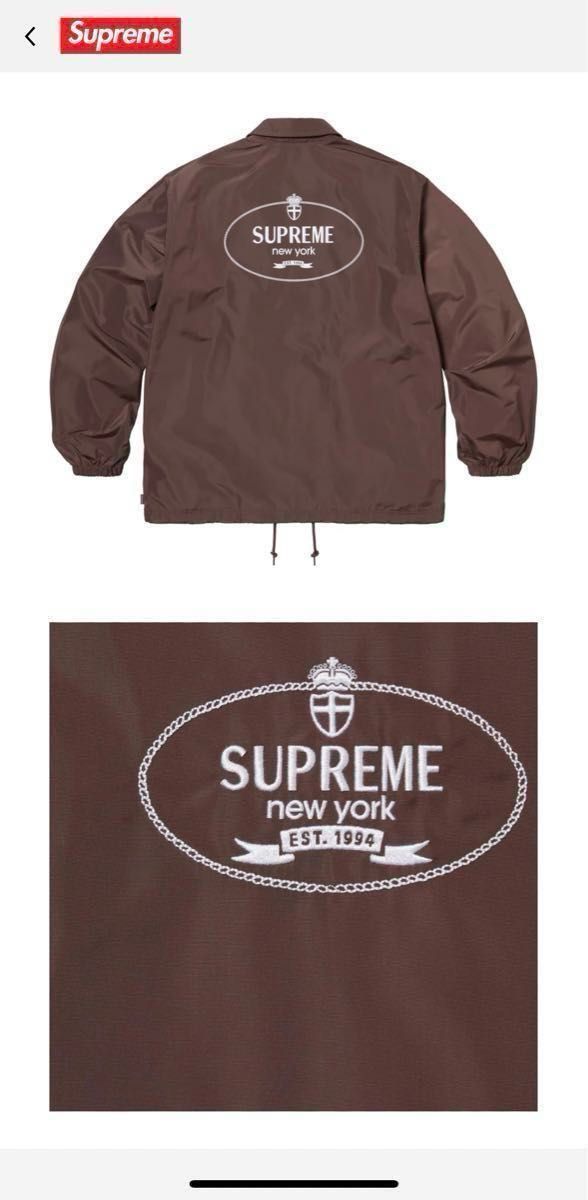 Supreme Crest Coaches Jacket Brown シュプリーム クレスト Supreme Crest Coaches Jacket Brown シュプリーム クレスト
