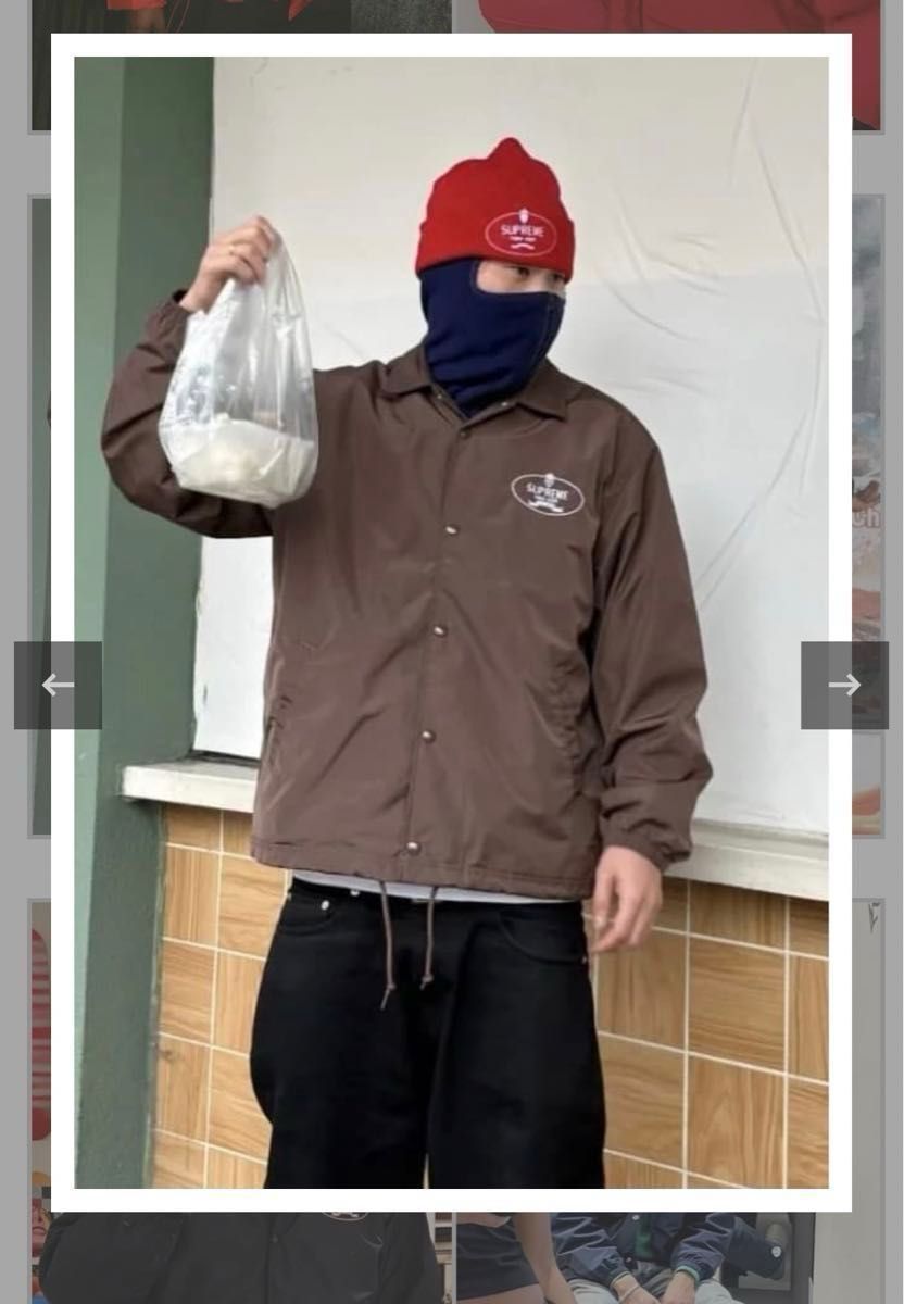 Supreme Crest Coaches Jacket Brown シュプリーム クレスト Supreme Crest Coaches Jacket Brown シュプリーム クレスト