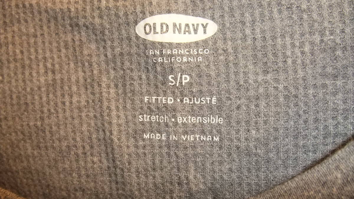 ★OLD NAVY★オールドネイビーレディース長袖トップスサイズS 身幅約36Cm着丈約65Cm LONG SLEEVE TOPS GRY USED IN JAPANの画像2