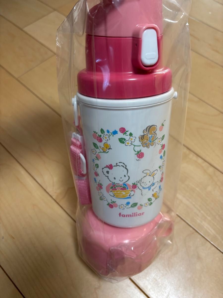 未使用 未開封 ファミリア familiar 水筒 ピンク 2WAY 450ml 未使用 未開封 ファミリア familiar 水筒 ピンク 2WAY 450ml
