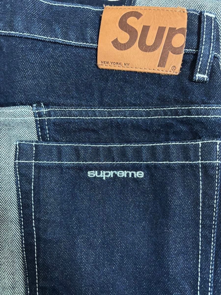 新品未使用 Supreme 2-Tone Paneled Baggy Jean 新品未使用 Supreme 2-Tone Paneled Baggy Jean