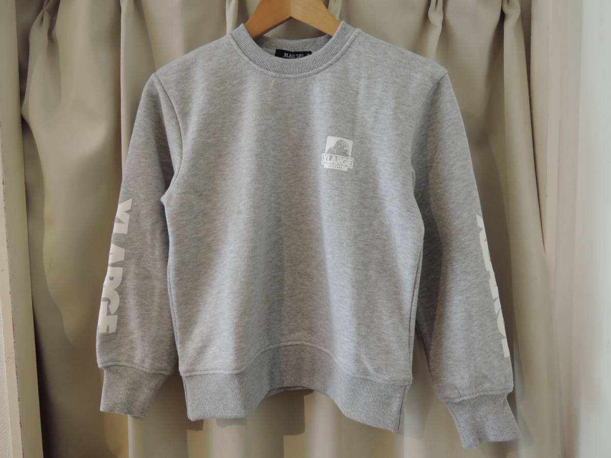 新品入荷 X-LARGE エクストララージ 最新人気商品 140 グレー スウェット クルーネック トレーナー OGゴリラ 裏起毛 Kids XLARGE エックスガール 新品入荷 X-LARGE エクストララージ 最新人気商品 140 グレー スウェット クルーネック トレーナー OGゴリラ 裏起毛 Kids XLARGE エックスガール