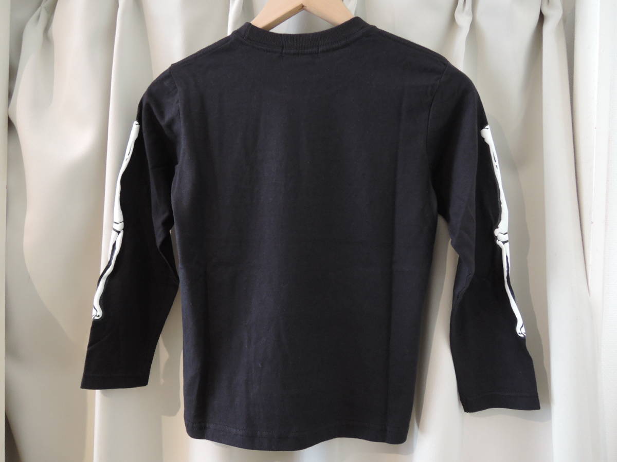 X-LARGE エクストララージ XLARGE Kids スケルトンロゴ L/S TEE 長袖Ｔシャツ ブラック 130 キッズ 最新人気商品　 値下げしました！_画像4