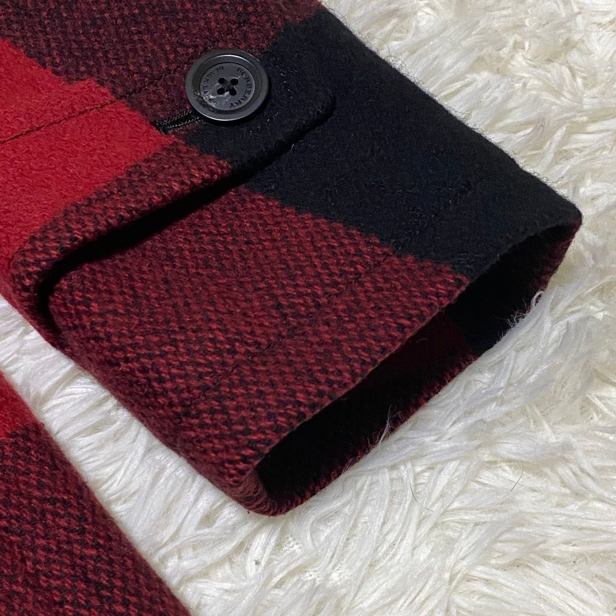美品 BURBERRY BLACK LABEL ダッフルコート チェック 赤 美品 BURBERRY BLACK LABEL ダッフルコート チェック 赤