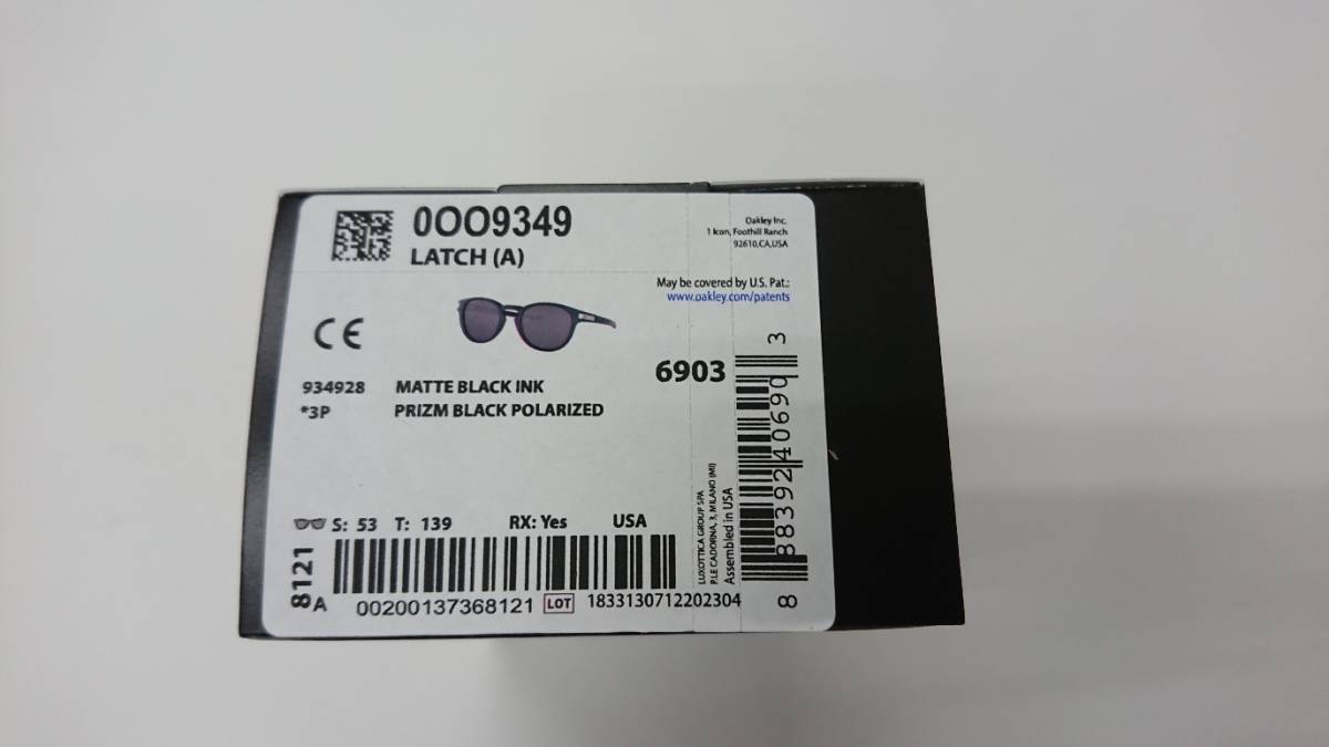 ☆未使用☆オークリー☆OAKLEY☆LATCH(A)☆ラッチ☆934928☆正規 ☆未使用☆オークリー☆OAKLEY☆LATCH(A)☆ラッチ☆934928☆正規